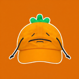 Cute Cartoon Carrot Breathable Sun-Protection Duck Bill Hat