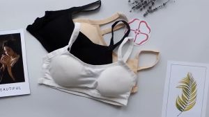 Áo lót lá 3 dây mút đệm mỏng nhiều màu cho học sinh Áo bra 3 dây có đệm ngực