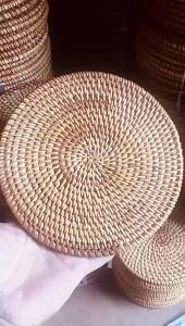 OXO Vietnam Autumn Rattan Plaited Coasters Suits Tea Mat Cup Saucer Tea Ceremony Tea Set Iron Pot Heat Proof Mat Kettle Mat Purple Sand Teapot Holder