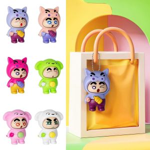 UFANSM พวงกุญแจเครยอนชินจัง ของเล่นเปลี่ยนหน้าชินจัง ของเล่นตกแต่งชินจัง Portabale ตุ๊กตาชินจัง ของขวัญสำหรับเด็ก เครื่องประดับตลกๆ ตุ๊กตาเปลี่ยนหน้าชินจัง