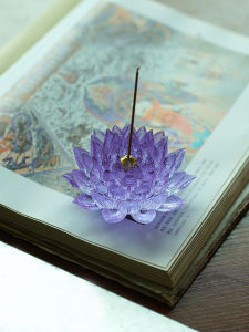 จุดหอมแบบจีน สไตล์เรียบง่าย ดอกบัวลูกปัด เครื่องประดับตกแต่งบ้าน ที่วางดอกไม้หอมแบบจีน สไตล์ญี่ปุ่น