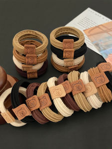 ยางรัดผมแบบยืดหยุ่นสูงสไตล์เกาหลีและญี่ปุ่น ไม่มีรอยต่อ รัดผมได้แน่นอน รัดผมสั้นและยาวจาก CuanYa Bear