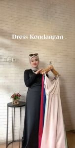 Melodi Dress Satin Cantik Kekinian Korean Style