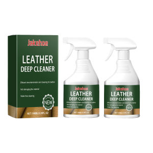 Jakehoe 100ml Leather Cleaner and Conditioner Formula Deep Clean Restore Shine Prevent Cracking for Furniture Car Seats Shoes