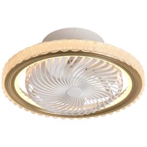Chigo | Ceiling Fan with Cover Swinging Bedroom Chandelier