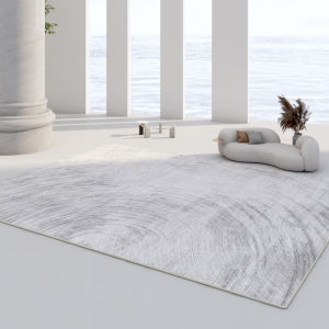 Luxurious Bedroom Living Room Carpet 2025 New Style Sofa Tea Table Entrance No-Wash Bedside Rug Polyester Stripe Machine Knitted