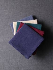 Handmade Thick Cotton Linen Double Layer Single Color Absorbent Towel Tea Ceremony Cloth Handkerchief Square Tea Towel