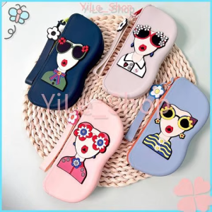 【CODจัดส่งจากไทย】กระเป๋าเก็บแว่นตา ซิลิโคนนิ่มพกพาง่าย สีตัดกันสวย ป้องกันรอยขีดข่วน ใส่แว่นตา เครื่องสำอาง ของเล็กๆ น้อ