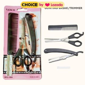 Gunting Rambut Trimmer Gunting Sasak Set Yaoyou + Pisau Cukur Lipat Complete Set | Cukuran Rambut / Gunting Salon Set Alat Sasak Rambut