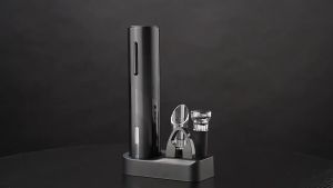 PINGUAN Electric Bottle Opener Set Automatic Wine Corkscrews Wine Dispensers Storage Boxes Foil Cutter Gift Sets Vacuum Corkscrew Accessory Sets Bar Essentials