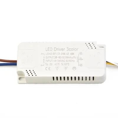 LED Driver 3color Adapter 8-24W 20-40W 30-50W 40-60W 50-70W For LED Lighting Non-Isolating Transformer Replacement