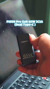 Bộ Sạc Nhanh Pisen Pro 65W - GaN - 2C1A - Kèm Cáp C to C