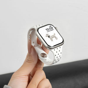 CRAFTSMAN DAI | Apple Watch Band Silica Gel For Women Korean Style Polka Dot 11 New Premium For Spring & Summer