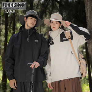 Jeep Spirit 1941 Estd คุณภาพสูงเสื้อผ้าตั้งแคมป์เสื้อกันฝนซาฟารีบางกันลม