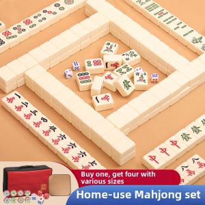 KAIEN | Handmade Family Size Durable Ivory Colored Mahjong Set