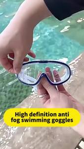 Hot Sale 1PC Swimming Goggles Big Frame HD View Anti-fog Waterproof Swim Goggles Boys And Girls Multi-color To Choose