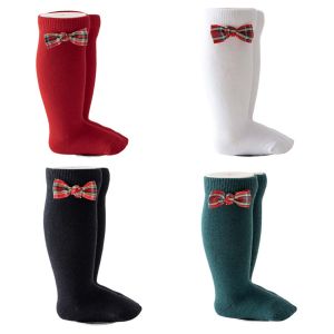 Baby Long Tube Socks Spring Autumn Winter Cotton Elastic Soft Fabric Anti-Slip Design Breathable Comfortable Girls Knees Socks