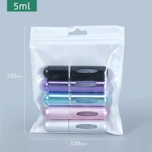 5Pcs Random Color 5ml Spray Scent Pump Perfume Bottle Refillable Spray Atomizer Bottle Mini Travel Empty Cosmetic Containers