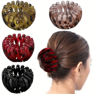Fashionable Birds Nest Hair Clip - Retro Geometric Elastic Ponytail & Bun Hairband for Women