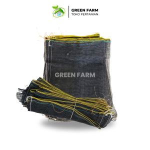 10 KARUNG HITAM BUNGKUS KELENGKENG UK 35X55 Plus Tali Tinggal Pakai Aman Dr Hama Perusak