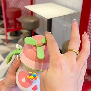 Baby Water Sippy Cup 280Ml Bottle  Cute Juice Bottle Sippy Cup For Baby Water Tumbler Straw Cup For Baby Training Cup