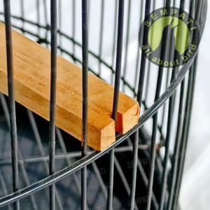 SEMPATI Tangkringan Kotak Kayu Anti Gestang Birahi Pangkringan Sangkar Kandang Burung Lovebird Besar TGESB