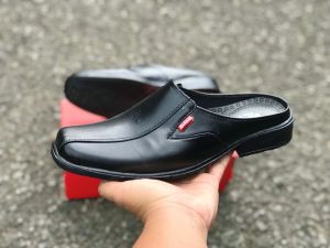 bustong pria sepatu sandal kulit PU murah berkualitas formal casual kasual tutong Sepatu kerja