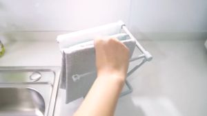 Foldable Kitchen Drying Rack Dish Towel Cup Storage Holder Desktop Hair Band Hair Tie Organizer Bracelet Organizer