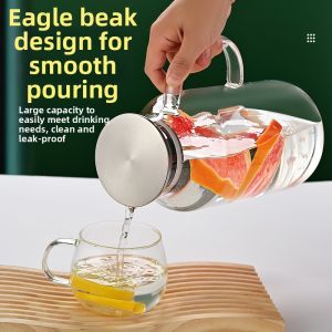 High Temperature Resistant Glass Water Pitcher