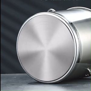 Large stainless steel stock pot makapal set pot for induction cooker pots and pan for cooking set pail bucket with cover soup pot soup dispenser soup container insulated food container stainless high pot casserole rice container cooking utensils setBINLU