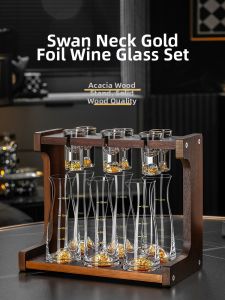 CRISTALGLASS | Chinese Style High-end Foil Crystal Glass Baijiu Cup Set