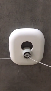 PHITO Invisible No-Drill Retractable Clothesline Stainless Steel Wall-Mounted Clothes Rack for Balcony Bathroom Indoor Drying