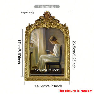 Vintage European Resin Photo Frame Baroque Table Wall Hanging Antique Home Decor Wedding Gift Elegant Classic Gallery Display