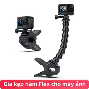 Giá Đỡ Cổ Ngỗng Đa Năng Có Kẹp Hàm Điều Chỉnh Được Dành Cho GoPro Hero 13/12/11/10/9/8/7/6 SJCAM AKASO Insta360 DJI Osmo Action