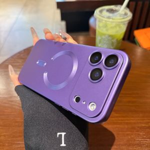 CHUANGYIWEI | Dark Purple Magnetic Charging Lens Cover Silicone Soft Case