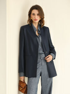 COCO BELLA | Elegant Smart Casual No Collar Womens Blazer
