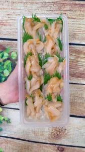 (CHỈ GIAO HCM) Ốc Tsubugai cắt lát chuẩn ăn sashimi khay 150G | Rã đông ăn liền giòn dai sựt sựt