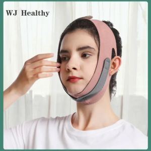【WJ】 Facial massage exercise accessory Small V-shaped facial bandage Breathable face mask that tightens and prevents sagging