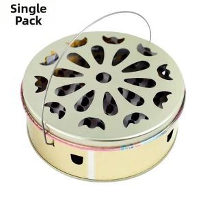 Fire Resistant Mosquito Coil Holder Stainless Steel with Lid