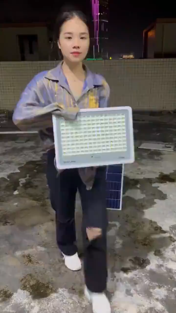 ☀️Solar light outdoor waterproof LP67 flood light indoor Lamp Street light with solar panel