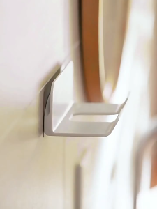 Punch-Free Hair Dryer Storage Rack Wall-mounted Bathroom Hanger Hook for Towel Hair Ring Brush Holder Household Gadgets Rack hair dryer rack traceless