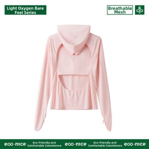 econice | Padded Ice Silk Sunbathing Long Sleeve Top