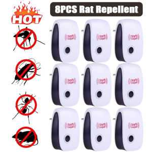 1-8pcs Pest Reject Ultrasound Mouse Cockroach Repeller Device Insect Rats Spiders Mosquito Killer Pest Control Household Pest