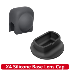 Insta 360 X4 Protective Cover Set for Insta360 X4 Silicone Lens Cap & Non-Slip Base Shock Absorption Soft Skin Case