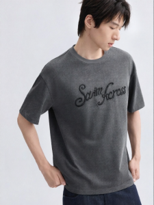 GXG | Oversized Washed Round Neck Short Sleeve T-shirt