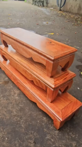 Đế kê khung ảnh thờ gỗ hương cao cấp ngang 55cm