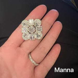 Manna French Style Square Hand Sewn Button Decorative Diamond Coat Fur Jacket Retro Suit Outerwear Small Fragrance Style