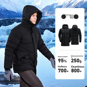 Jeep | Waterproof Windproof Breathable Long Thigh-Length Ski Jacket