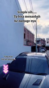 Isi 2pcs Air Flow Kap Mesin Variasi Universal Bahan Plastik ABS Air Scoop Include Double Tape MS ACC
