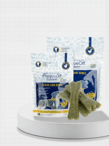 Plaque Off | Teeth Cleaning Bone for Dogs Breath Freshening Training Treat